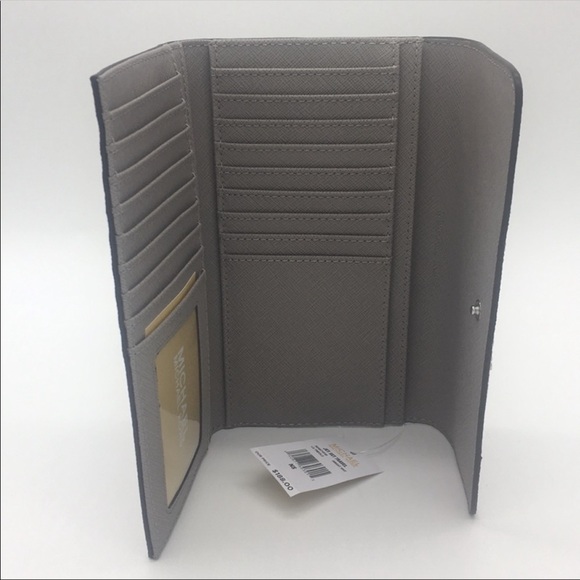 MICHAEL KORS JET SET TRAVEL Lg TRIFOLD WALLET - Picture 7 of 9